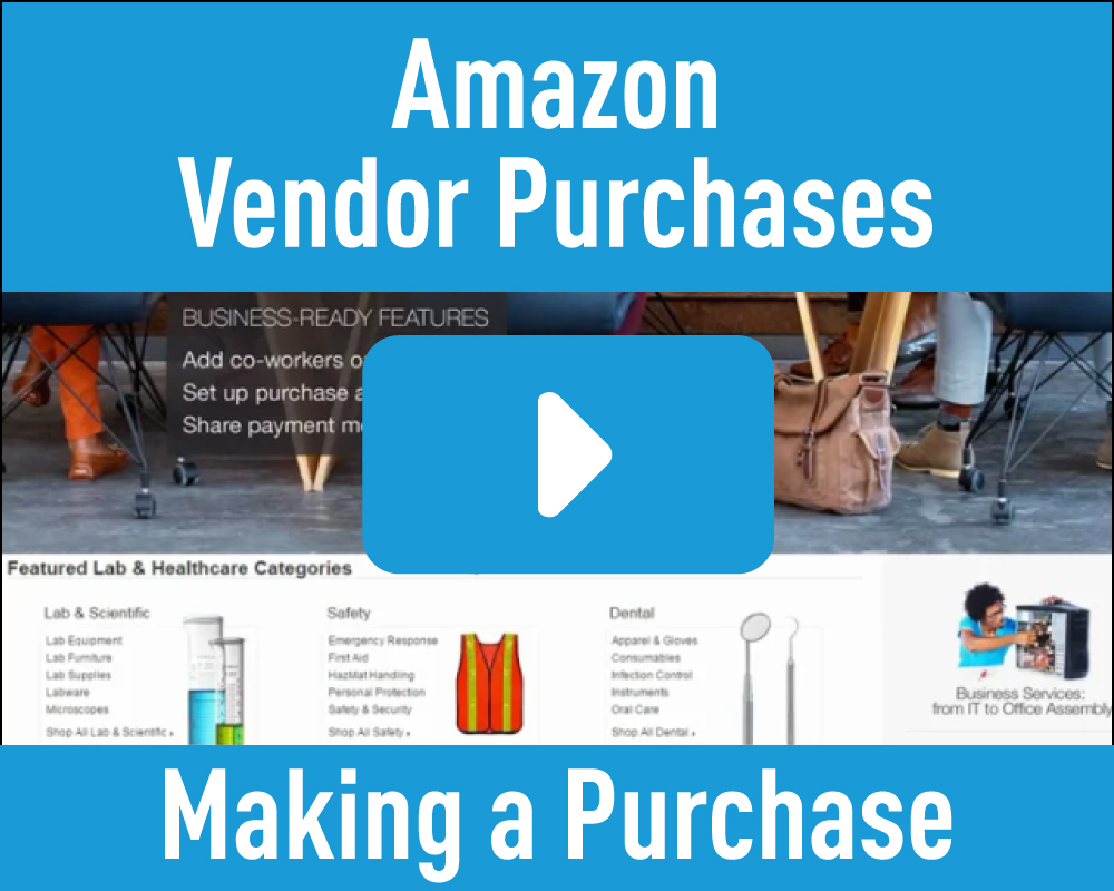 Amazon Vendor Purchases - Making a Purchase