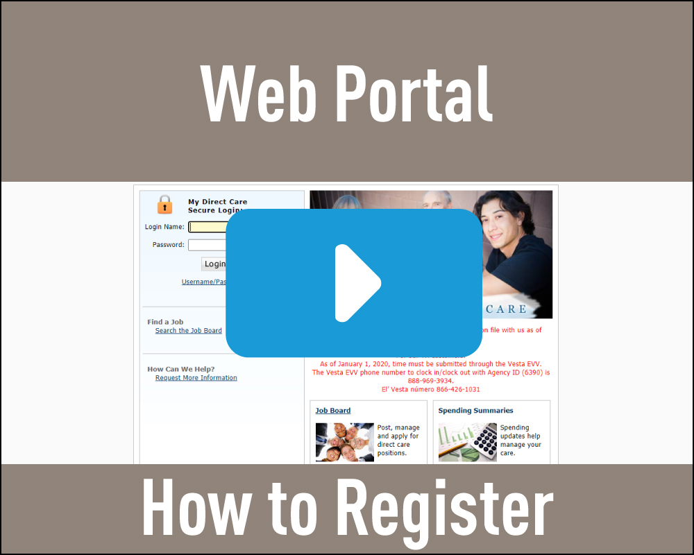 Web Portal - How to Register